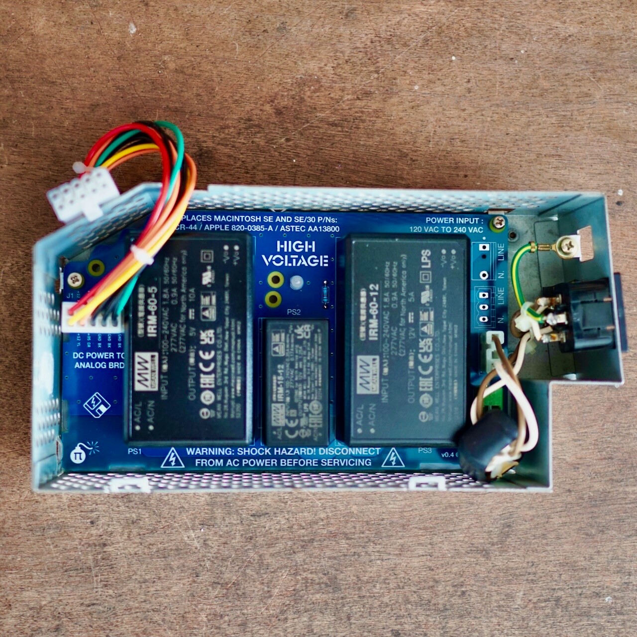 New Macintosh Mac SE/30 & SE Power Supply PSU Apple, Sony, ASTEC ~ NO SOLDERING