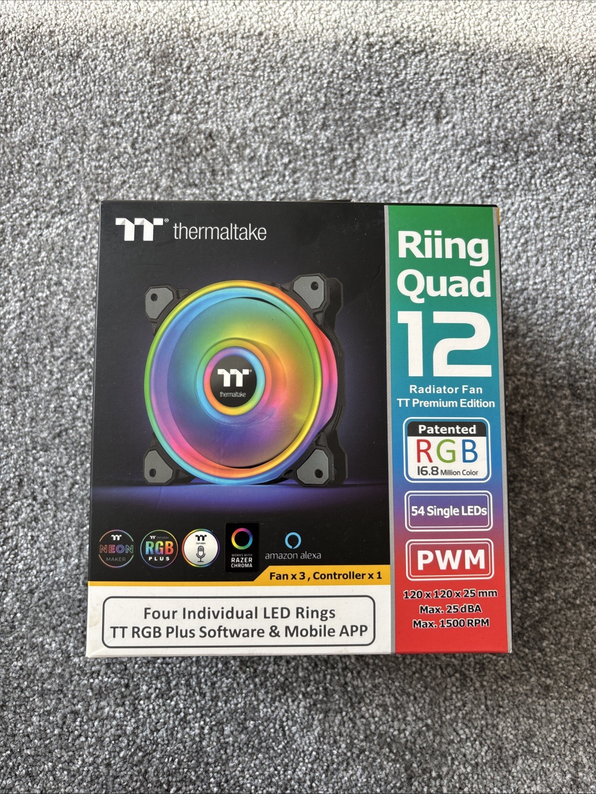 Thermaltake Riing Quad 12 Radiator Fan TT Premium Edition