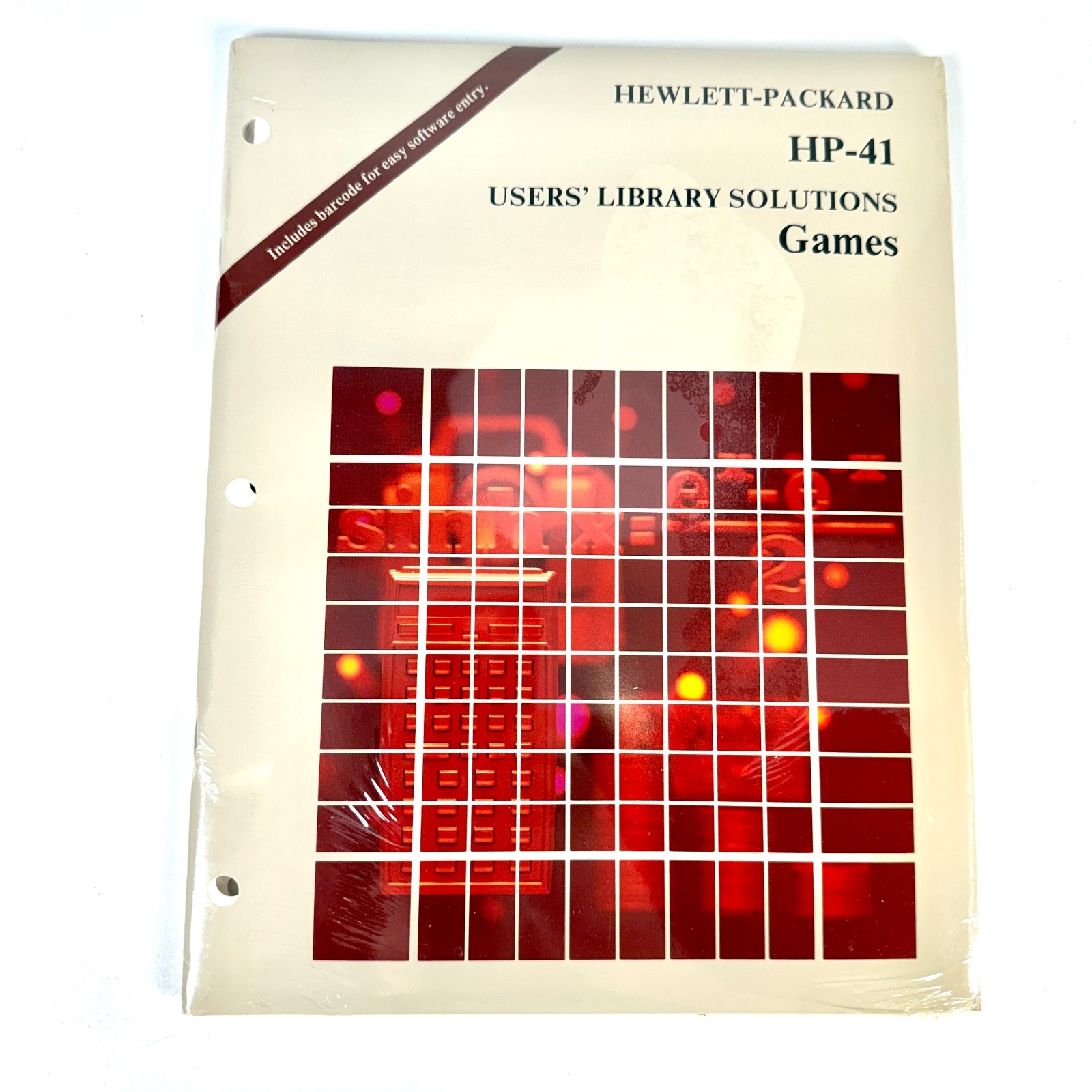 HP-41  User’s Library Solutions Games 00041-90099 1981 New Sealed Vintage Calc