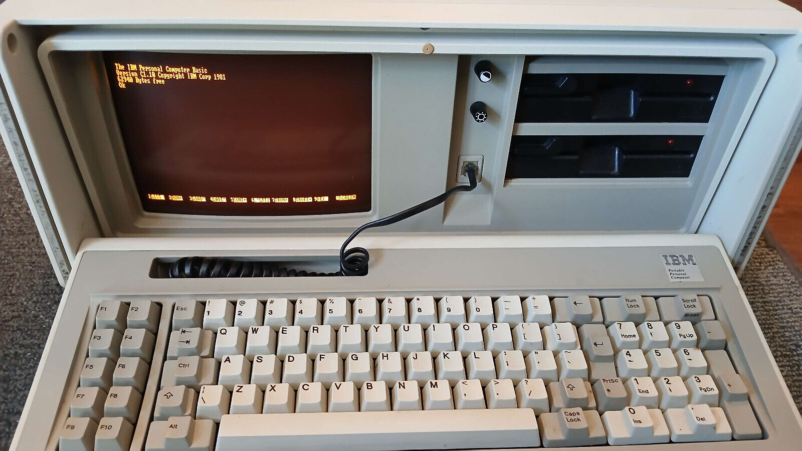 Vintage IBM Portable Computer Model 5155 (Working OS)