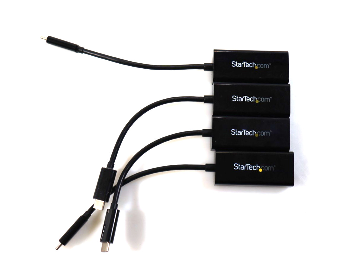 Lot of 4x StarTech US1GC30B USB Type-C to RJ45 Gigabit Ethernet Adapter