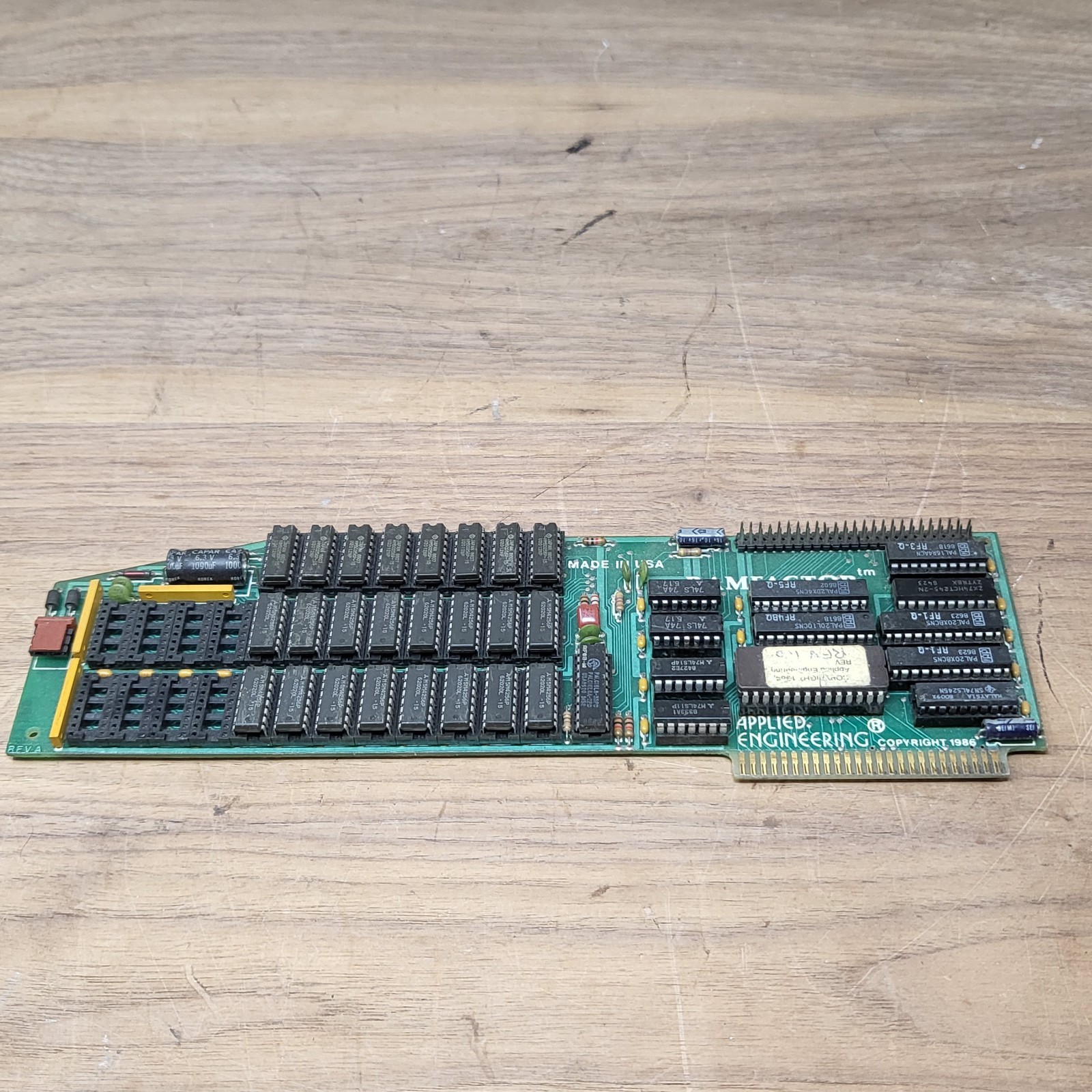 Applied Engineering RAMFactor 768KB Memory Card Apple II IIe IIGS Rev A 1986