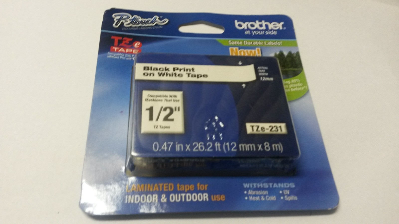Genuine Brother P-Touch  Laminated Tape 12mm  -  TZe-231.      L@@K