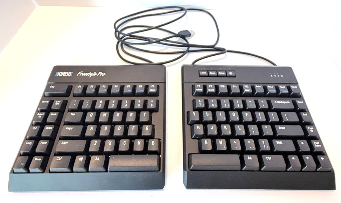 Kinesis Freestyle Pro KB900-RDQ Split Mechanical Keyboard Cherry MX Quiet Red