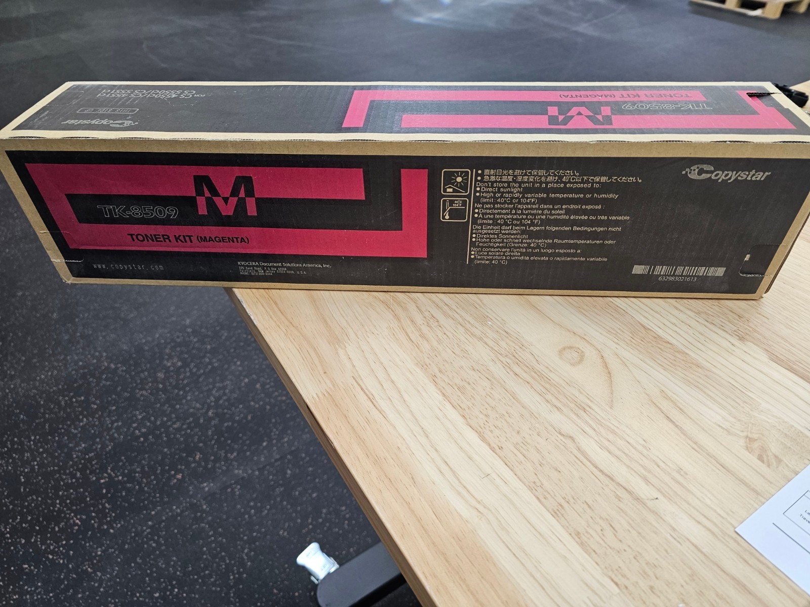 Kyocera/Copystar TK-8507M/TK-8509M Magenta Toner Cartridge OEM New in box
