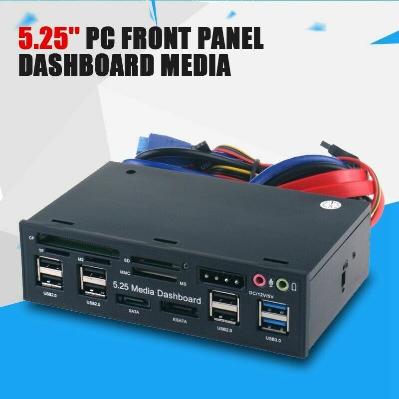 USB 3.0 Desktop Multifunction panel PC Front Panel Hub M2 TF  SD MMC MS CF slot