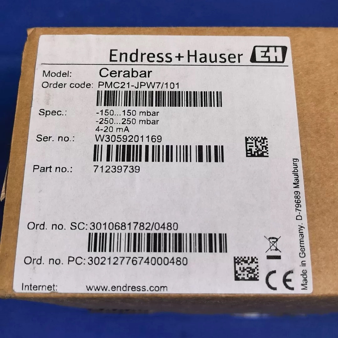 1PC New Endress+Hauser PMC21-JPW7/101 Conductivity Probe Fast transportation