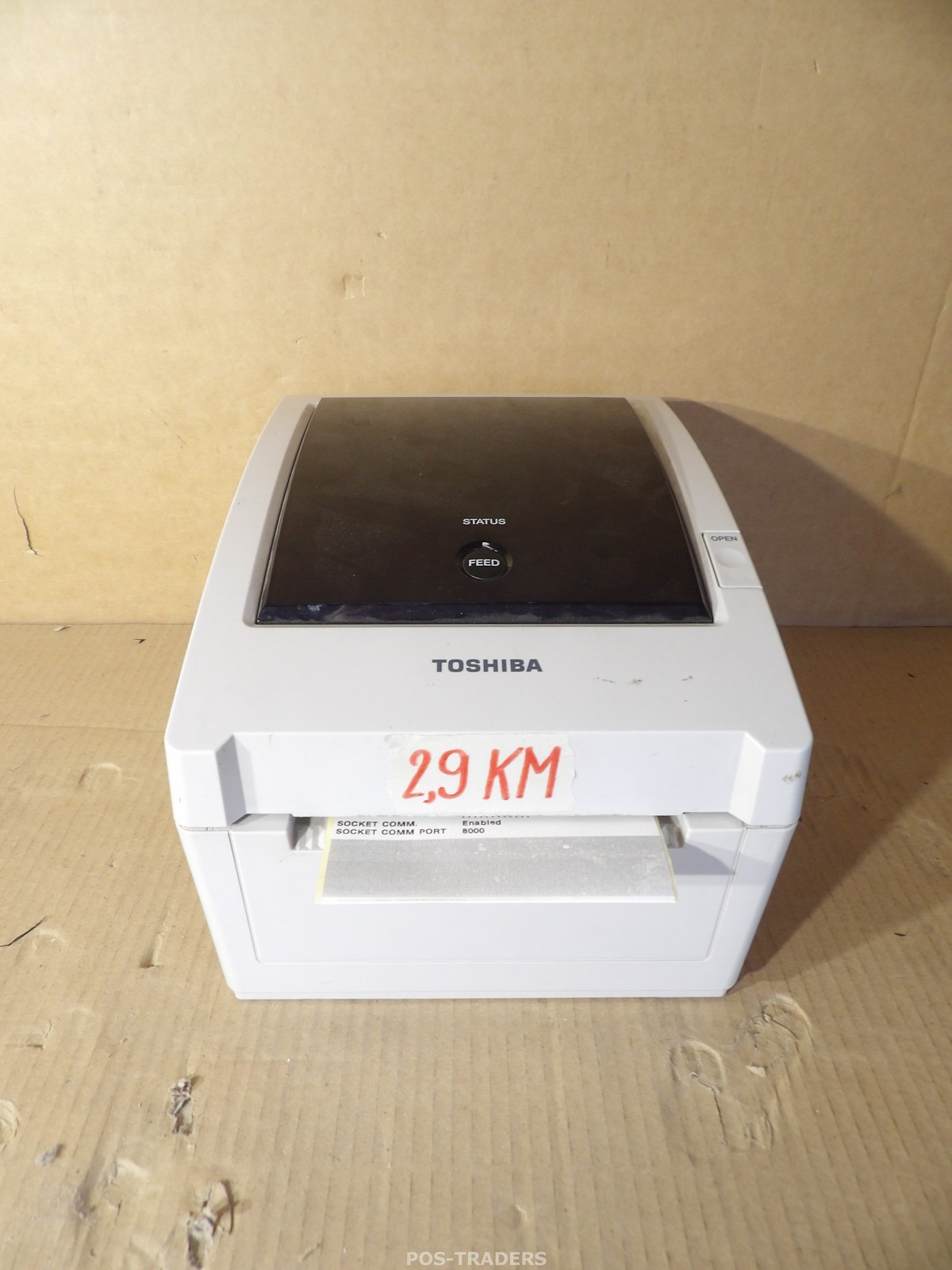 Toshiba B-EV4D-GS14-QM-R Thermal Barcode Label Printer LAN - 2.9KM - TESTED OK