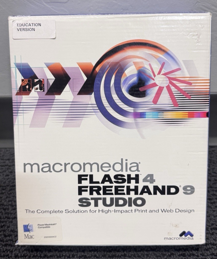 Macromedia Flash 4 and Freehand Studio 9 for Macintosh - Educational Edition