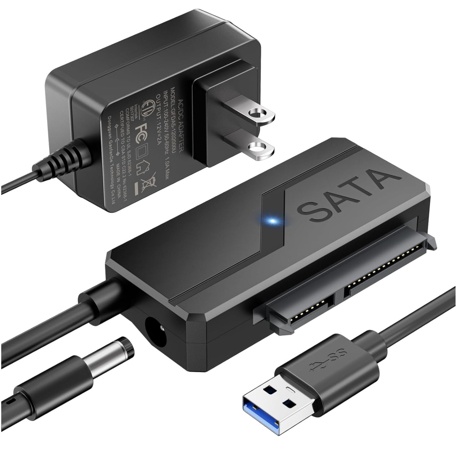 External Hard Drive Reader with Power Supply