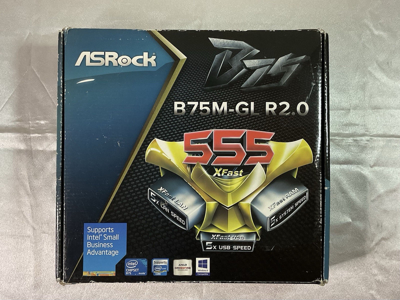 ASRock B75M-GL R2.0 Intel B75 Motherboard LGA 1155 DDR3 DVI USB3.0 NEW - UNUSED
