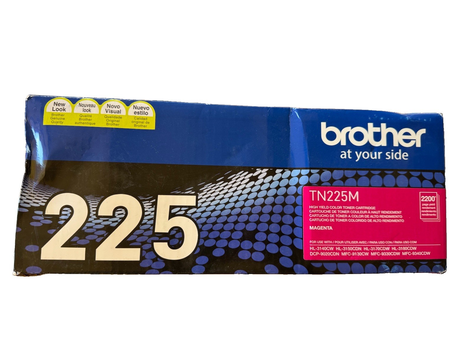 Genuine Brother TN225M Magenta High Yield Toner Cartridge OEM NEW