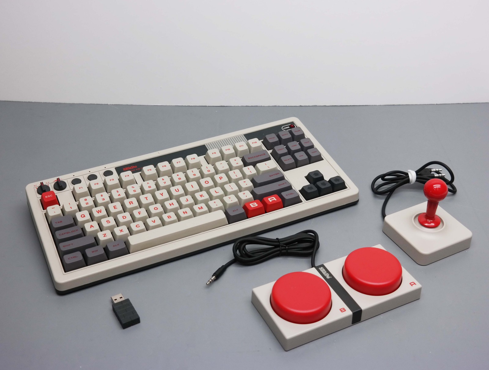 8BitDo Retro Mechanical Keyboard with Joystick - N Edition