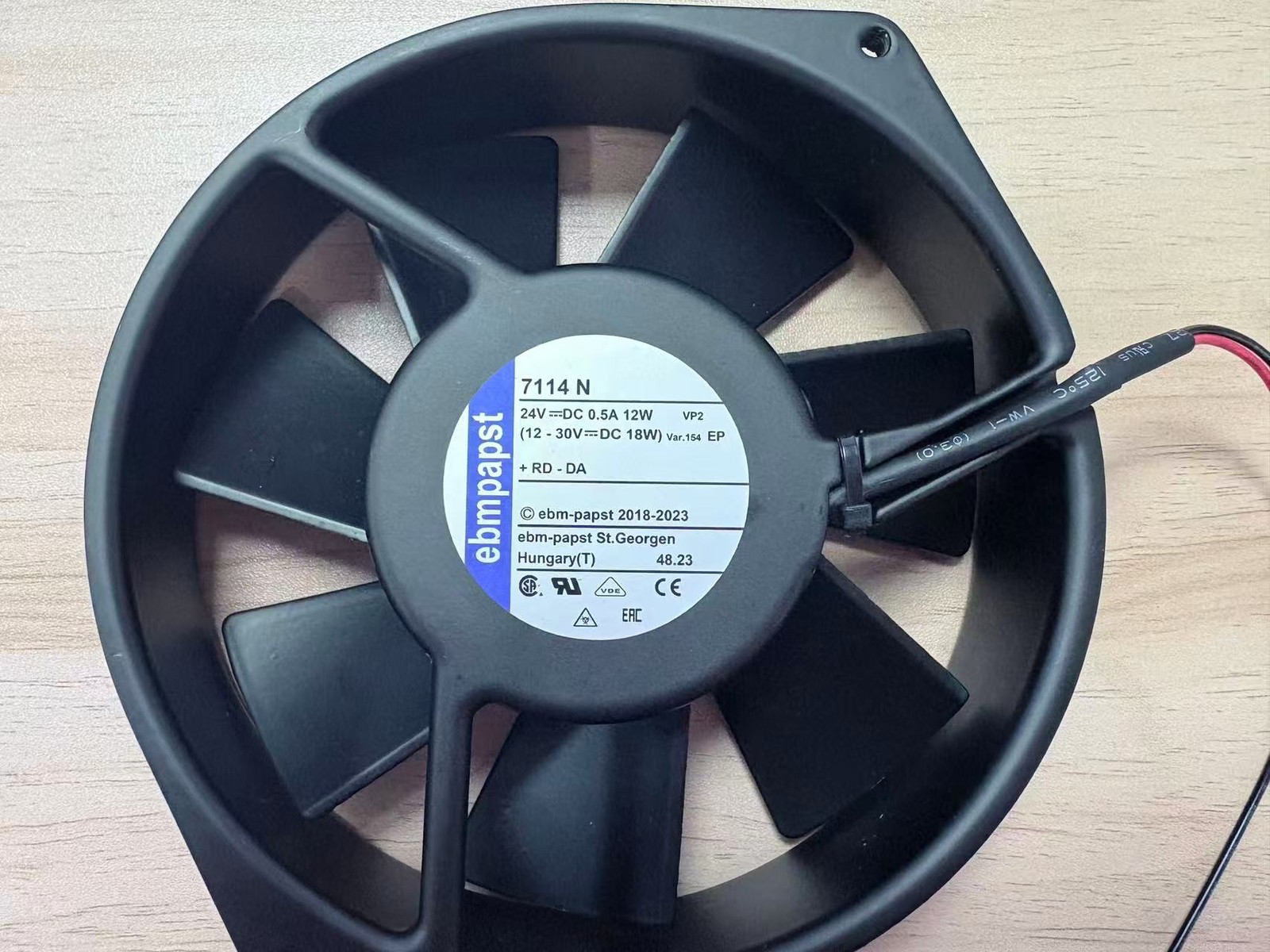 1PC EBMPAPST 7114N DC FAN AXIAL BALL BEARING 24VDC 0.5A 12W 12-30V 