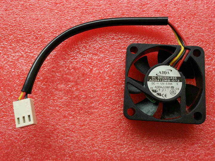 1PC ADDA 4010 AD0412MB-G72 DC12V 0.09A 4CM 40*10mm 3-wire cooling fan