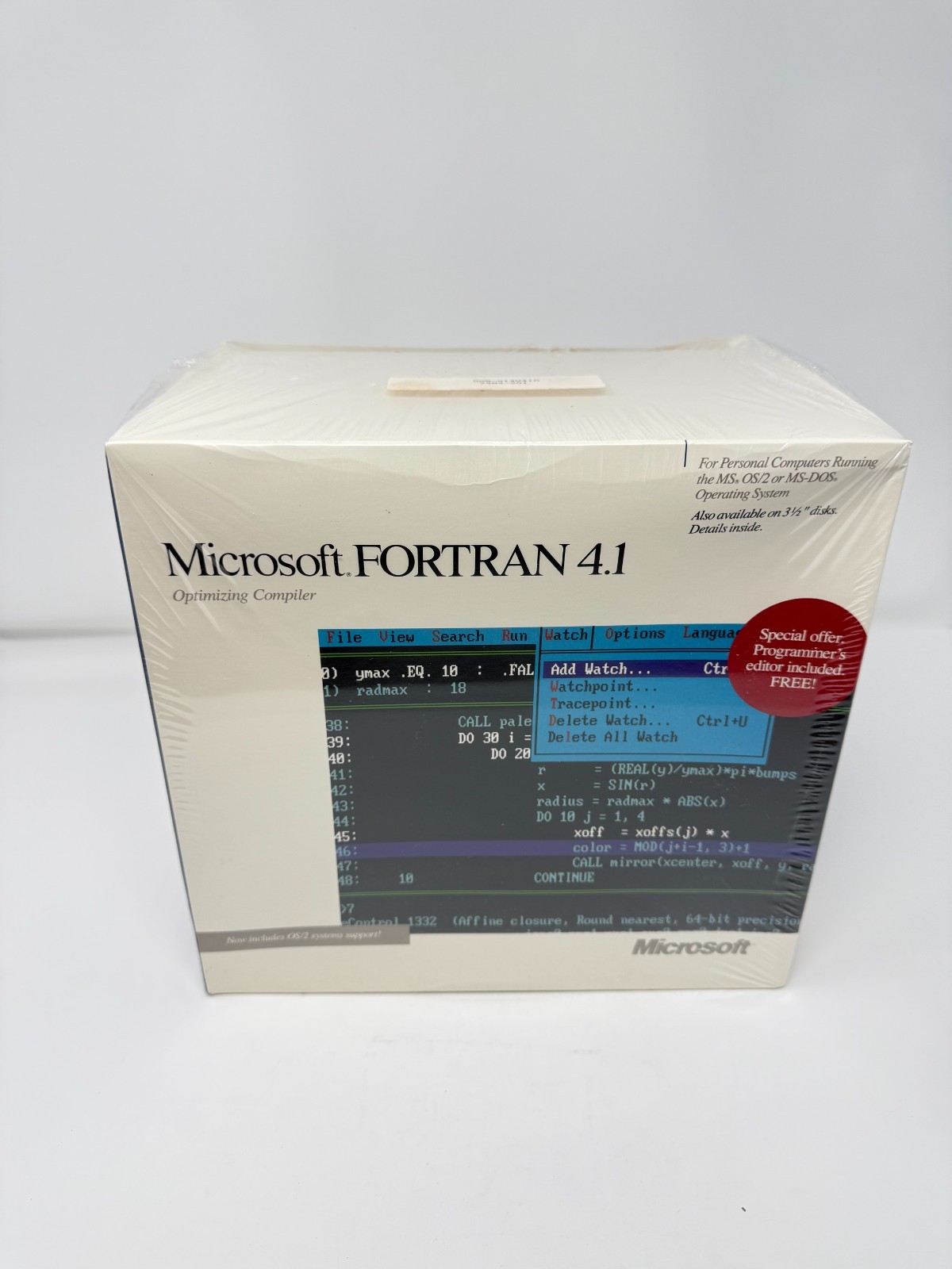 Microsoft FORTRAN 4.1 Sealed New Vintage