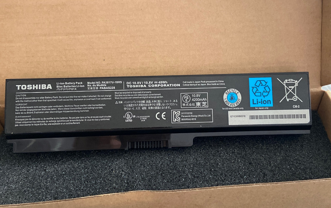 OEM Genuine PA3817U-1BRS Battery for Toshiba Satellite L745 L750 L755 L755D 48Wh