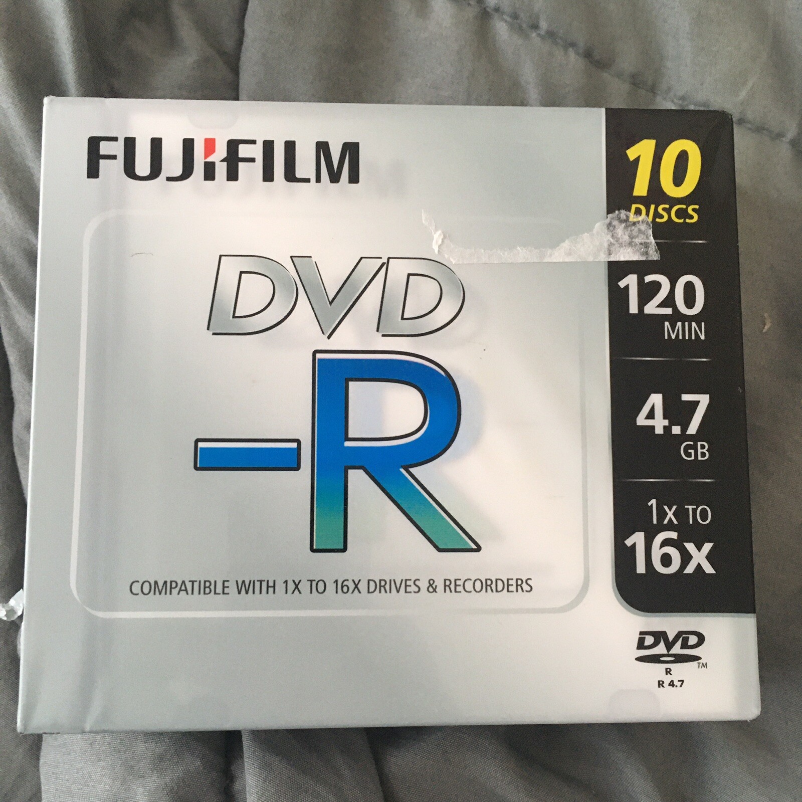 10 Discs NWT Fujifilm DVD-R 1.4 GB / 120 1x - 16x, For Drives & Recorders