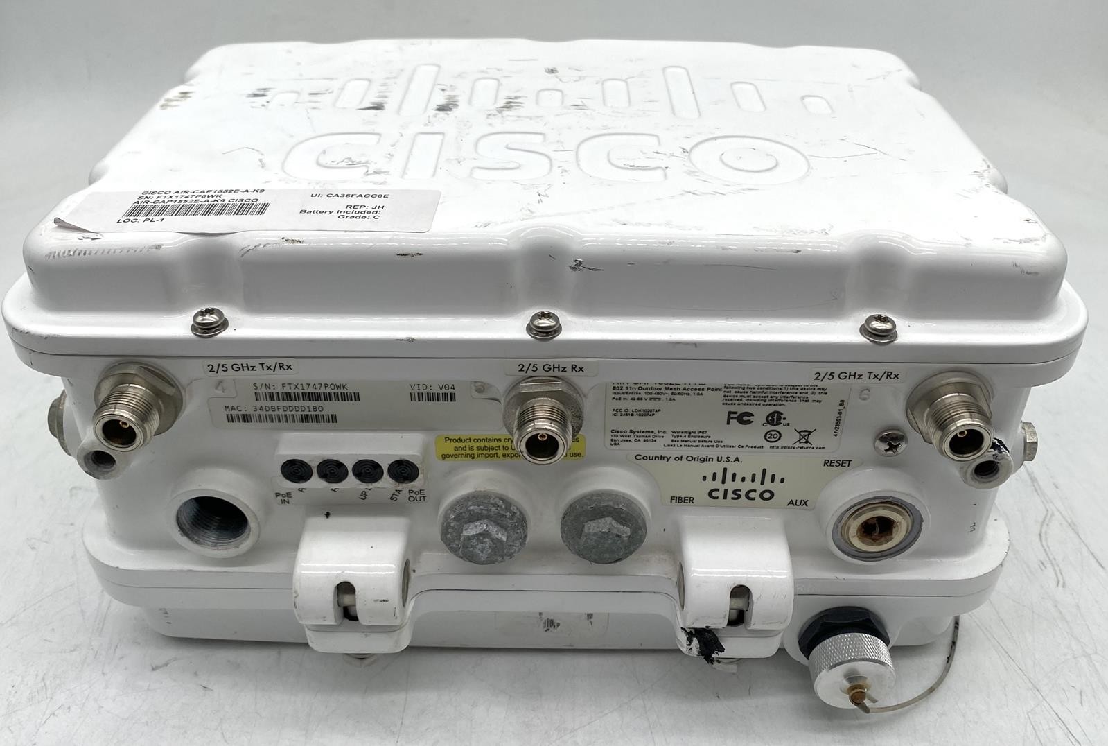 CISCO OUTDOOR MESH ACCESS POINT AIR-CAP1552E-A-K9