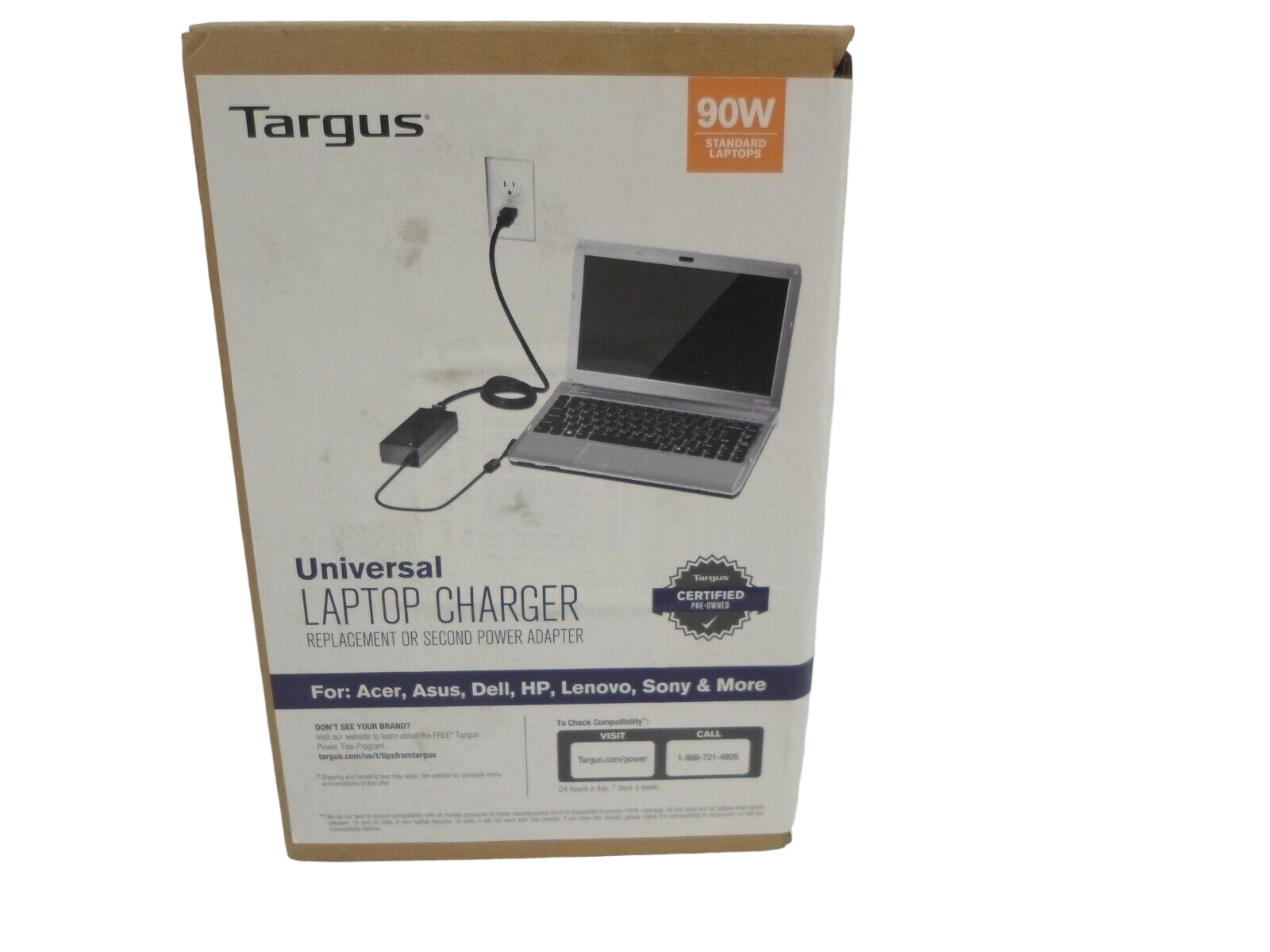 Targus APA731USO 90W Universal Laptop AC Power Adapter w/9 tips