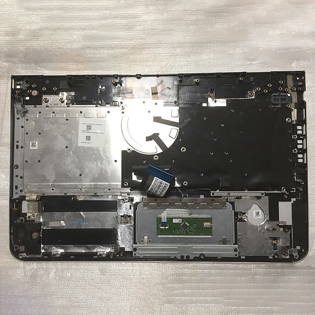 Keyboard with Touchpad Upper Palmrest Case Replacement for Laptop Repair