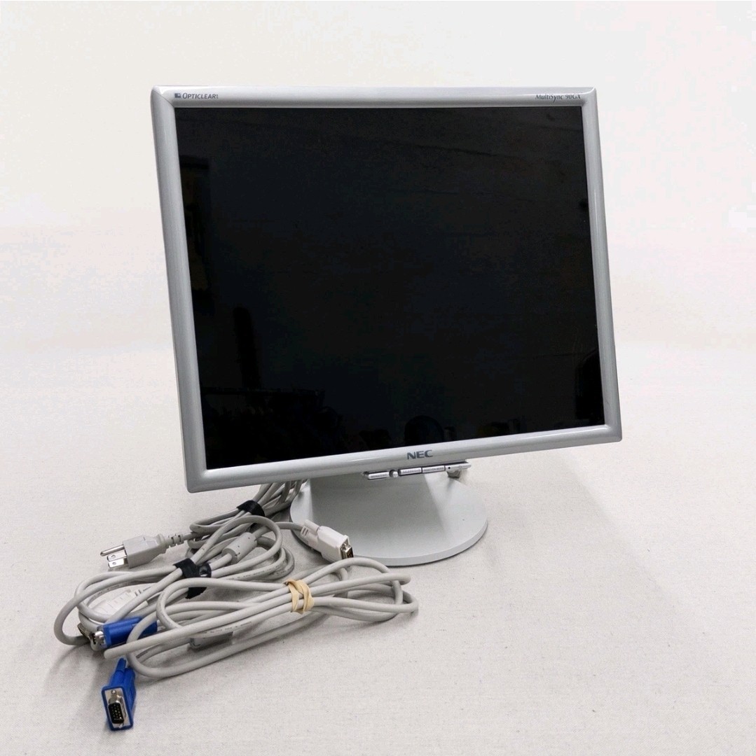 NEC MultiSync 90GX² Monitor 19" LCD 1280x1024 4ms Vintage Gaming EUC
