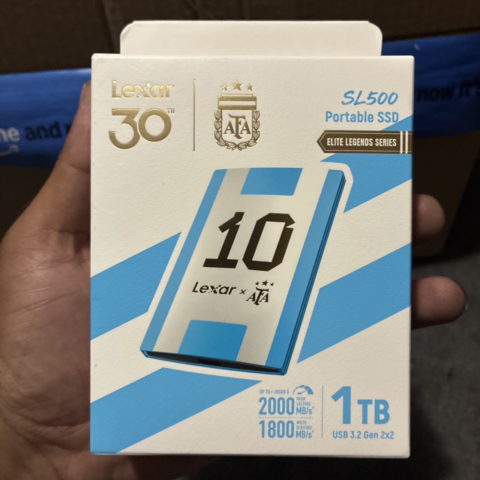 Lexar SL500 1TB Portable SSD USB 3.2 Gen 2x2 AFA Edition Elite Legends Series