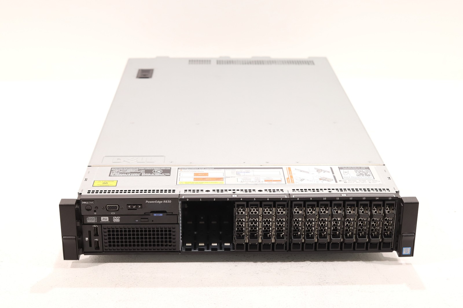 Dell PowerEdge R830 16-Bay SFF Barebone Server W/ 4xHeatsinks 2x750W PSU Tested