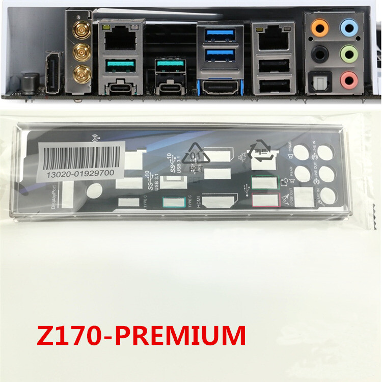 Original For Asus Z170-PREMIUM Shield I/O IO Rear Baffle Backplate Motherboard