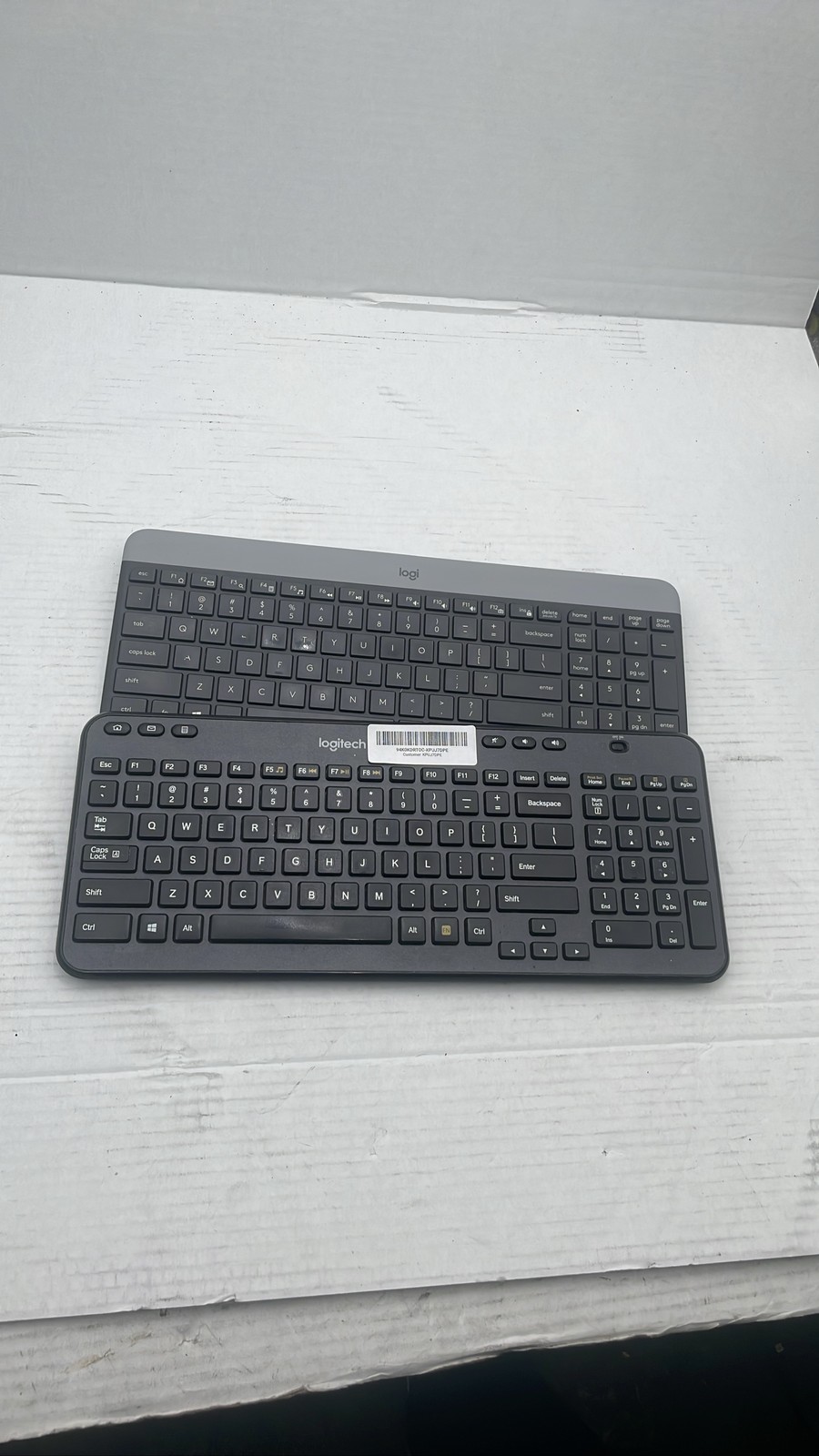 Logitech K360 Y-R0042 & K470 Wireless Keyboards Black QWERTY Lot Of 2