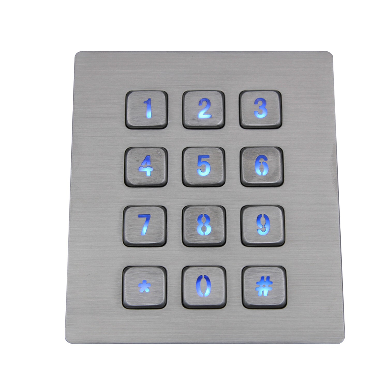 USB terminal keyboards waterproof Metal numeric keypad With 12 Keys