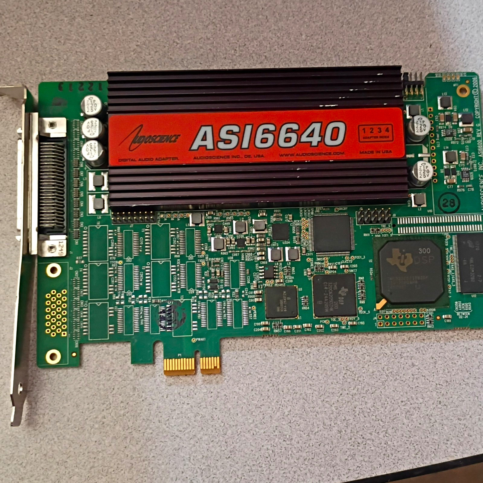 AudioScience ASI6640 PCI Express (PCIe) Audio Card - ASI6640-G3