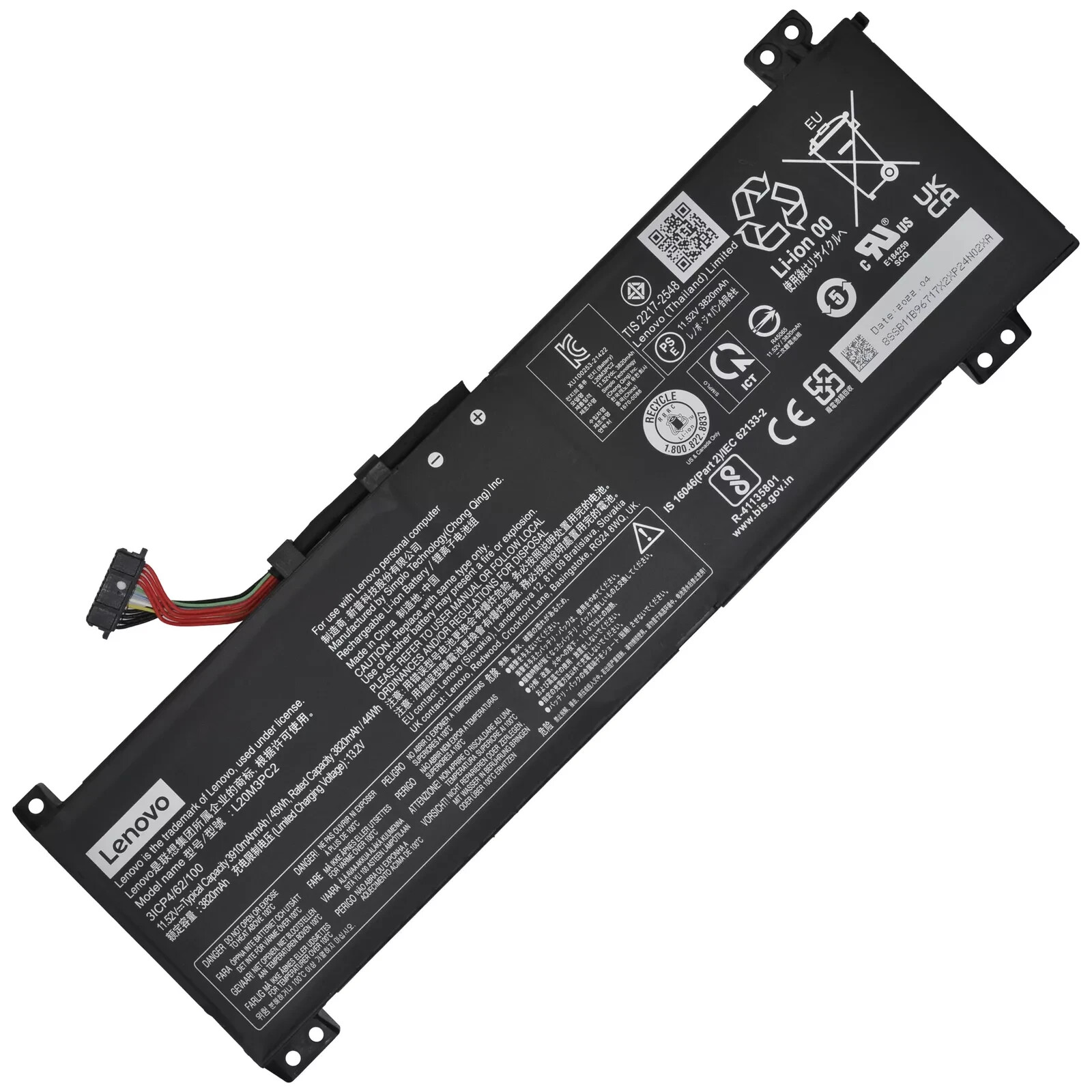 Genuine L20D3PC2 L20M3PC2 L20C3PC2 Battery for Lenovo Ideapad Gaming 3i 3-15ACH6