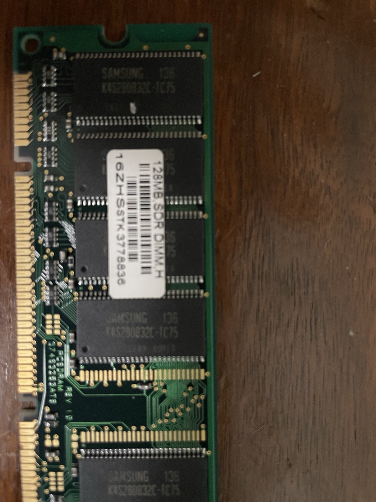 128MB PC100 MEMORY SDRAM, 168pin 16x64 Non-Ecc Samsung IBM Micron Dimms PC-100