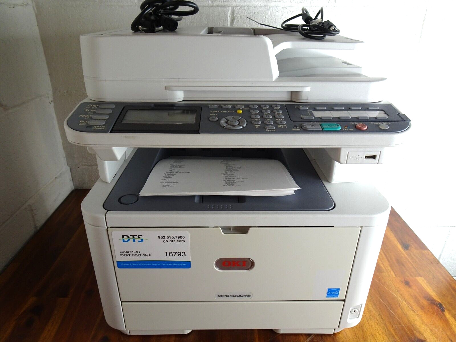 Okidata OKI MPS4200mb MFP Monochrome Printer Tested Only 24,855 Pages