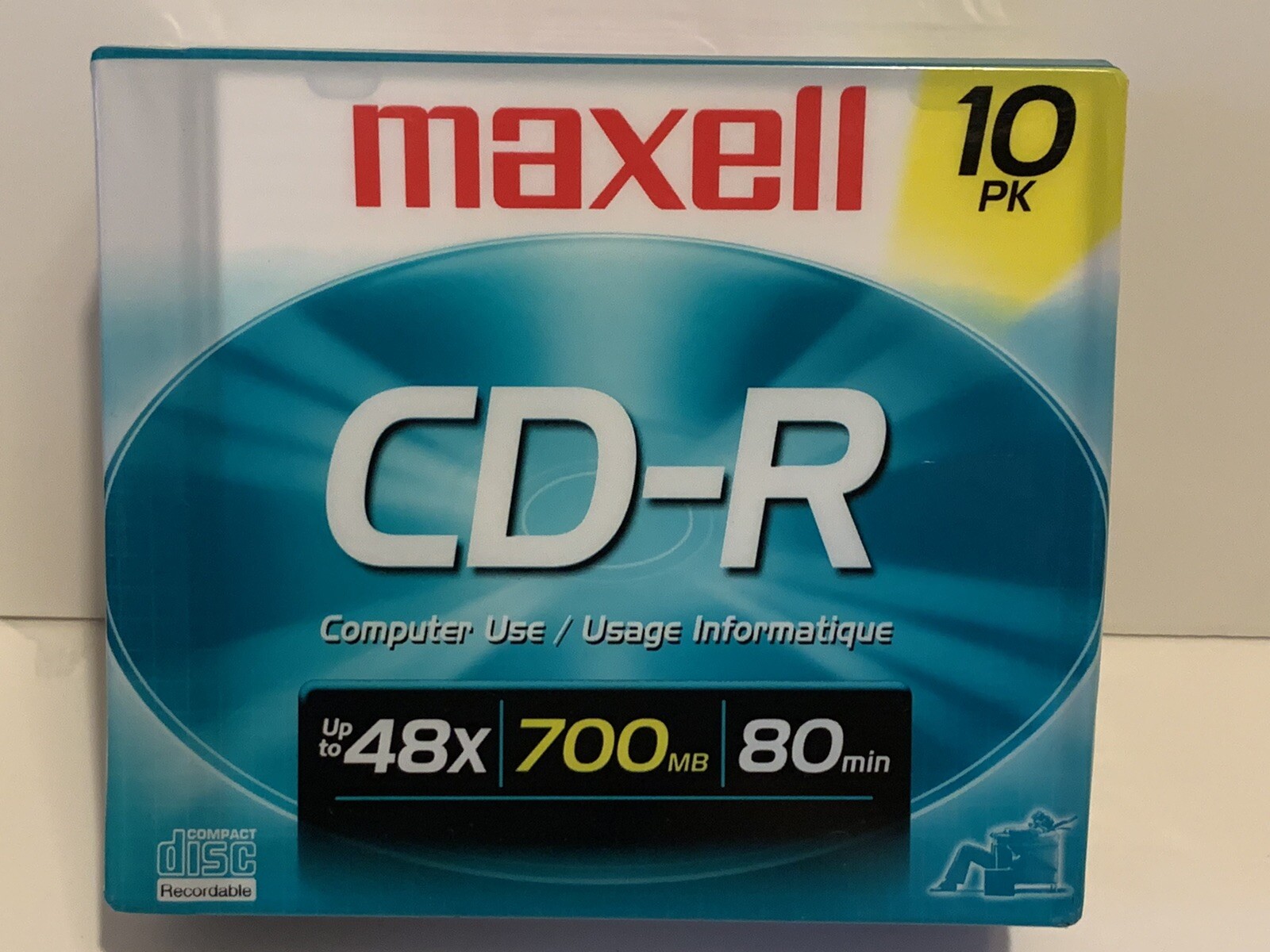 Maxell CD-R Computer Use 700 MB 80 Min Discs 10 Pack New Up To 48X