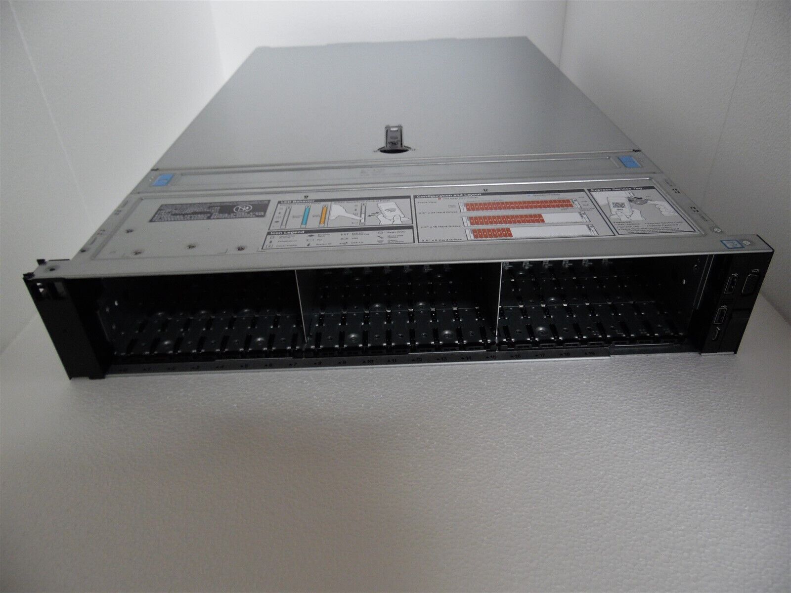 DELL EMC POWEREDGE SERVER R740xd 24 BAY NVME CHASSIS WITH PARTS 6D1DT R27KK