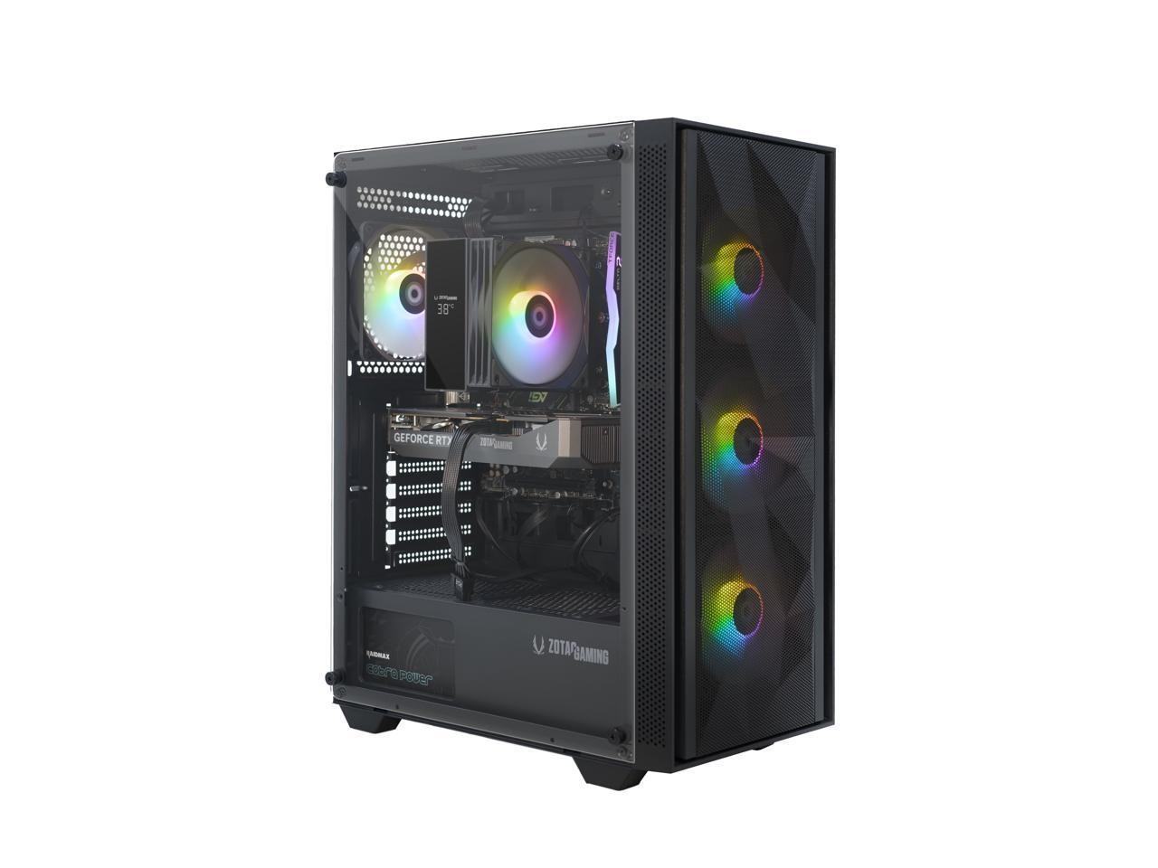 Zotac GAMING  MEK AI-Enhanced Gaming PC Desktop Computer - NVIDIA GeForce RTX