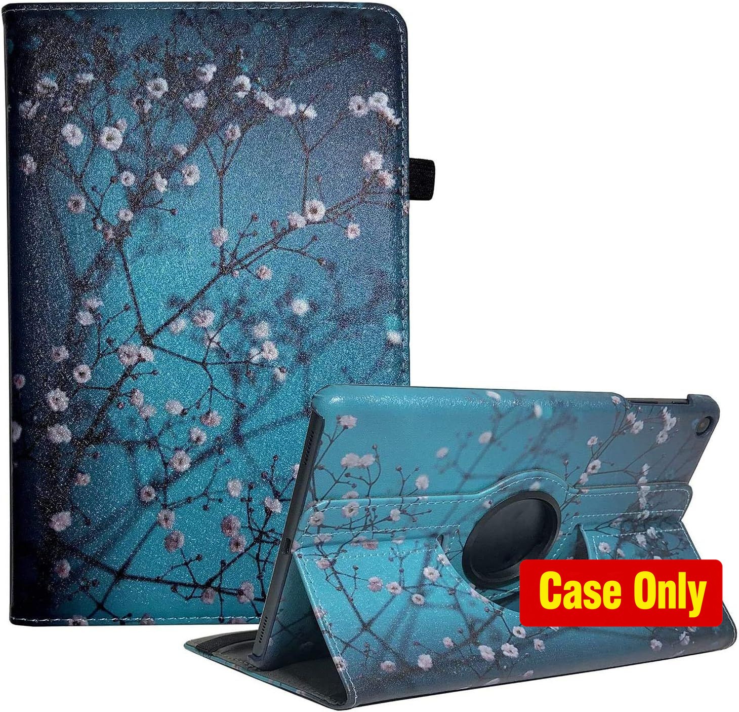 360-Degree Rotating Smart Case for Samsung Galaxy Tab A 10.1 2019 - Plum Blossom