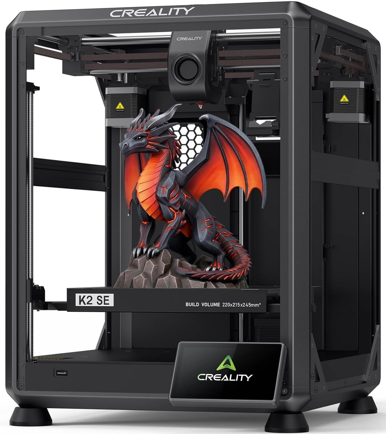 Creality K2 SE 3D Printer, 500Mm/S High-Speed Printing, Support Multi Color 3D P