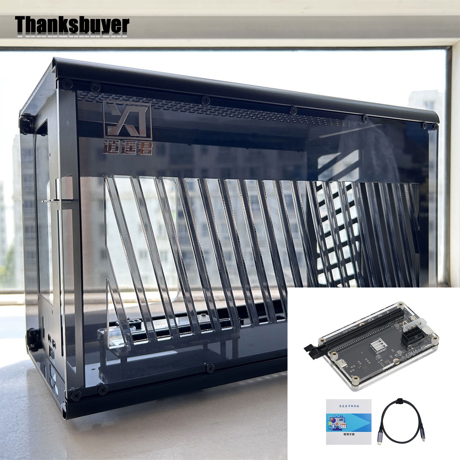 Mini Graphics Card Box & GPU Dock &  USB4 Data Cable for Thunderbolt 4 & 3