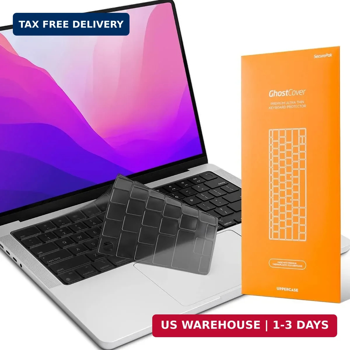 GhostCover Original Premium Ultra Thin Keyboard Cover Protector, Compatible with