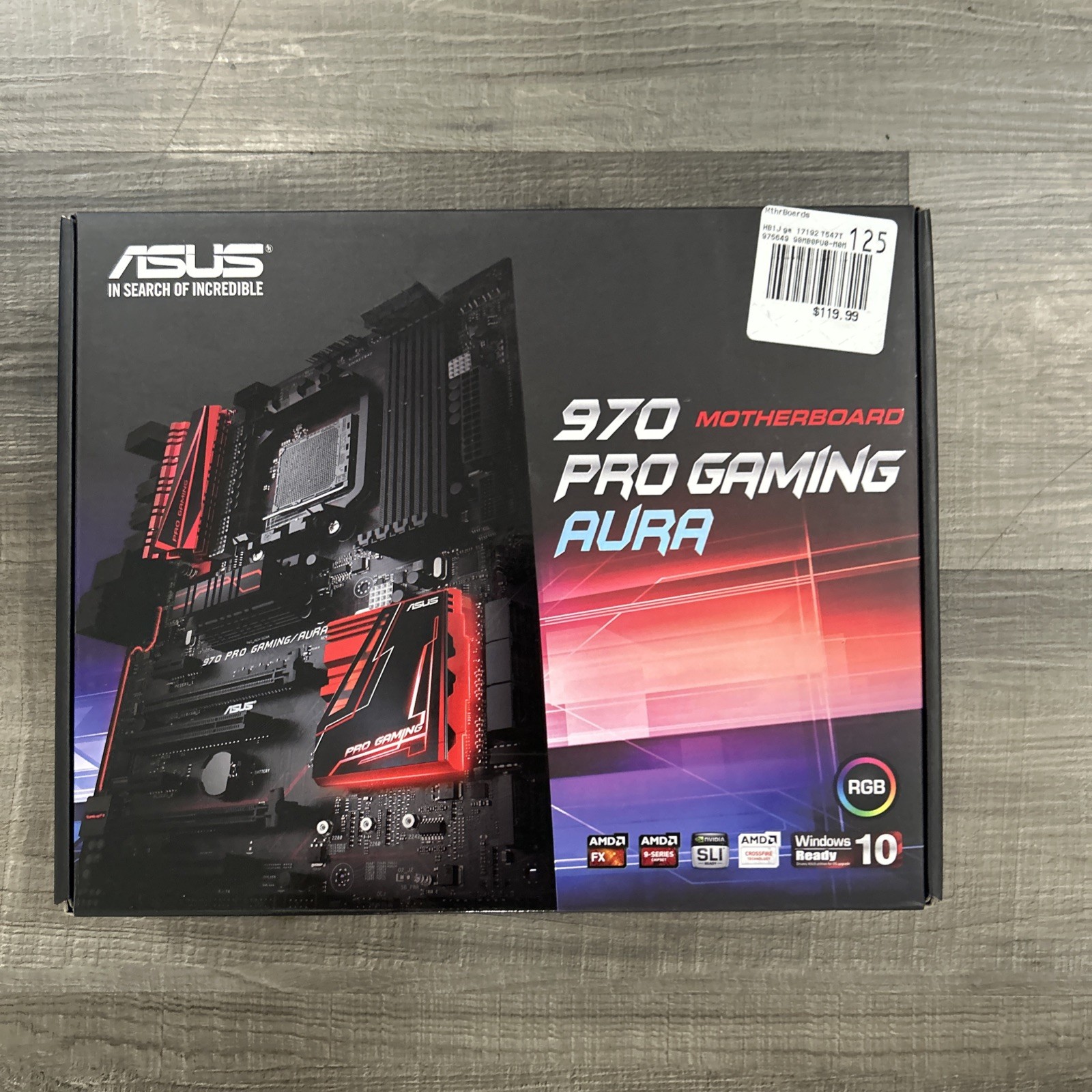 ASUS 970 Pro Gaming Aura AM3+ ATX Motherboard New Open Box
