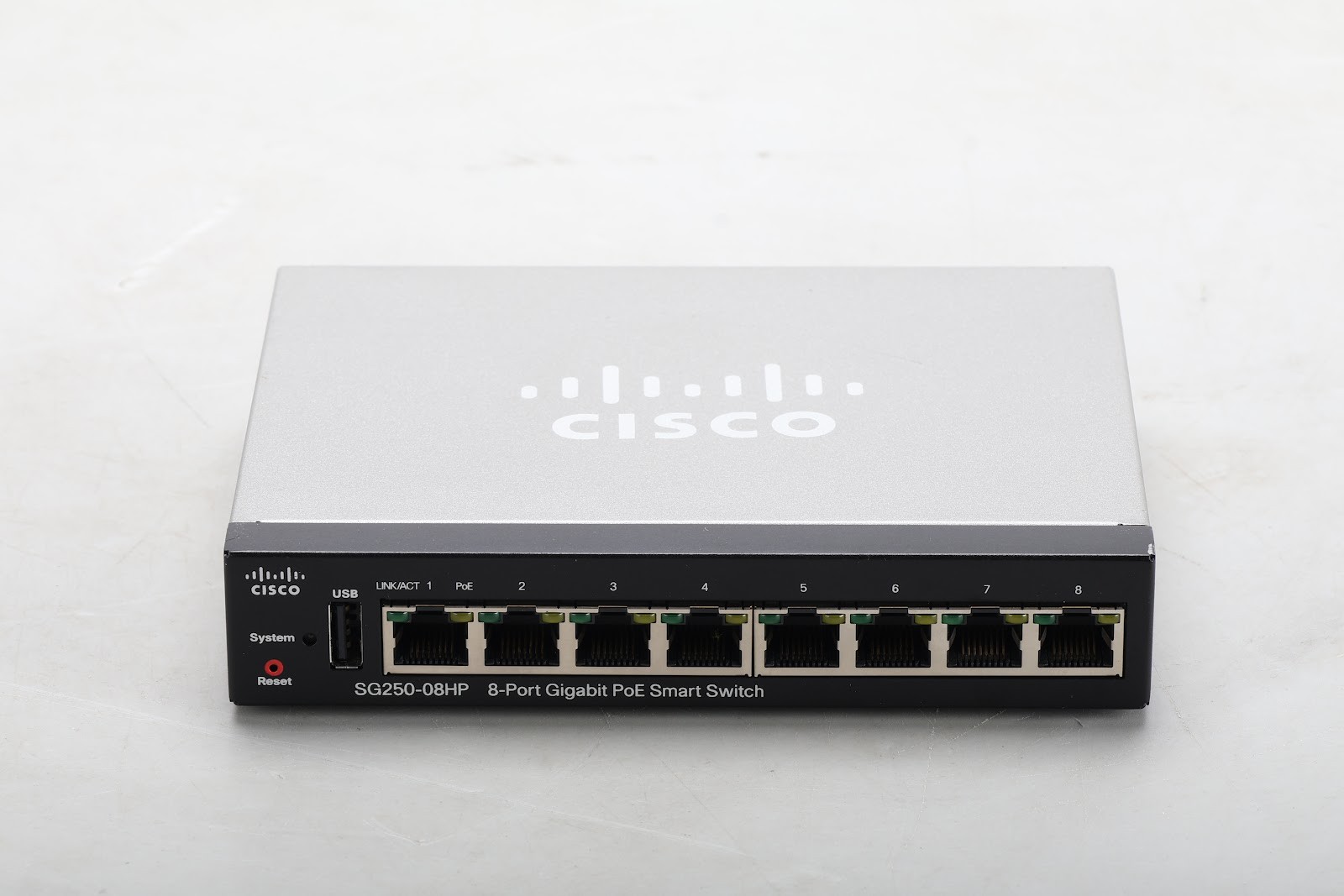 Cisco SG250-08HP 8-Port Gigabit PoE Smart Switch SG250-08HP-K9-V01 - Fair