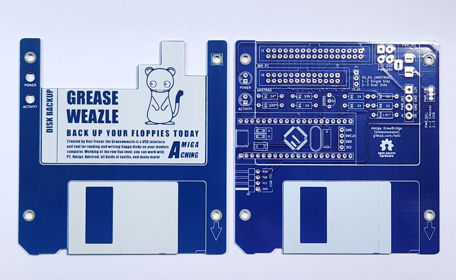 Commodore Amiga Greaseweazle based on the "Blue Pill" PCB Set of 2 for DIY