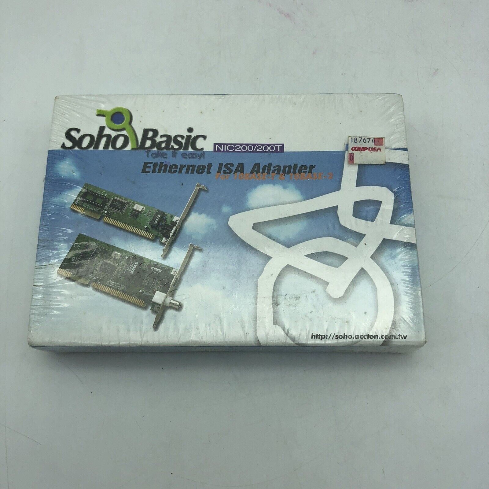 ACCTON Soho Basic NIC200 / 200T  ISA ETHERNET ADAPTER for 10BASE-1 &10BASE-2.