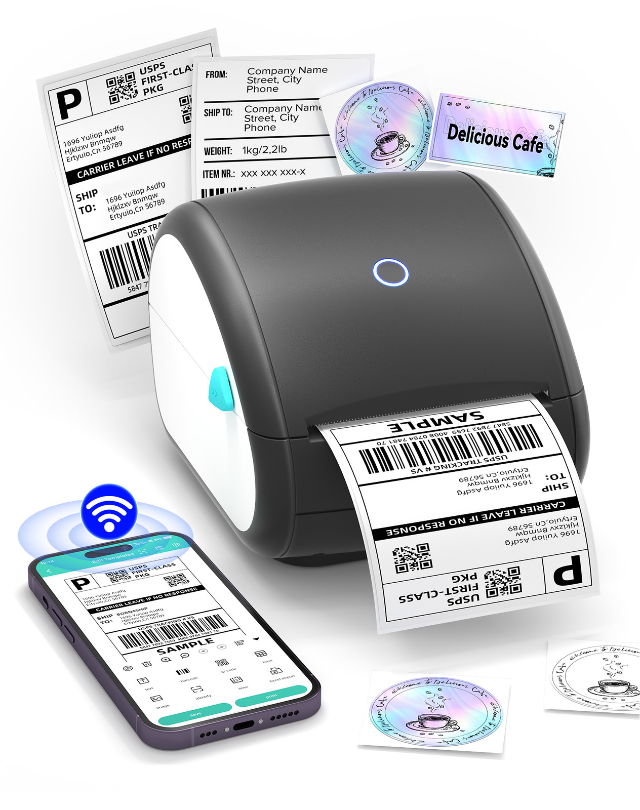 VRETTI Thermal Label Printer 4x6 Wireless Wifi For UPS USPS Etsy eBay