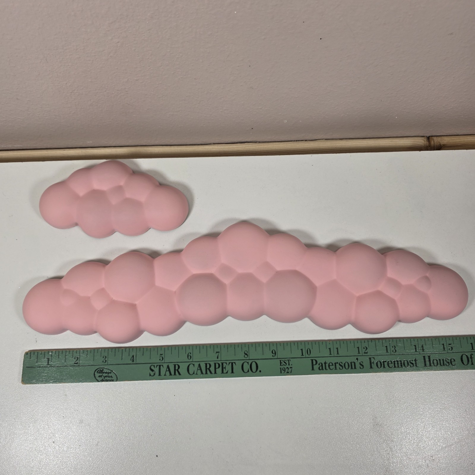 Pink Cloud Keyboard & Mouse Wrist Rest Set – Ergonomic Memory Foam Wrist Pad