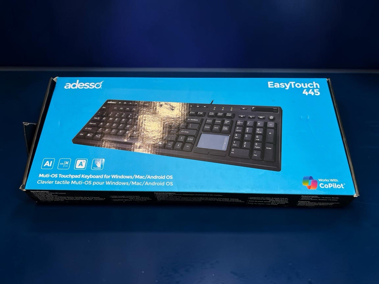 Adesso Touchpad Keyboard AKB-445UB ✅ ❤️️ ✅ ❤️ BRAND NEW ✅ ❤️️ ✅ ❤️