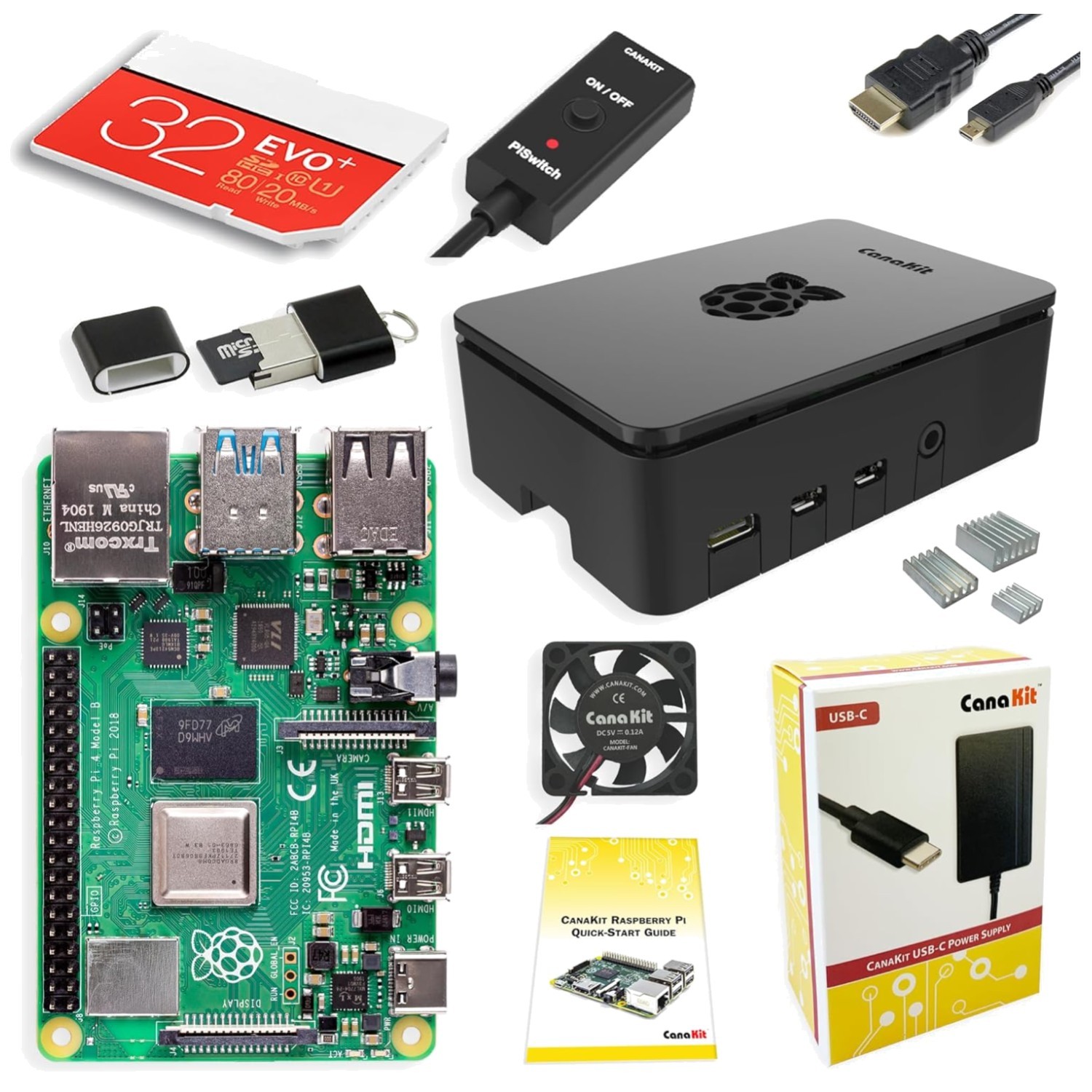All-Inclusive Raspberry Pi 4 Starter PRO Kit - 4GB RAM